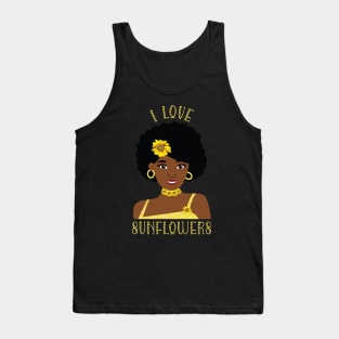 I Love Sunflowers Tank Top